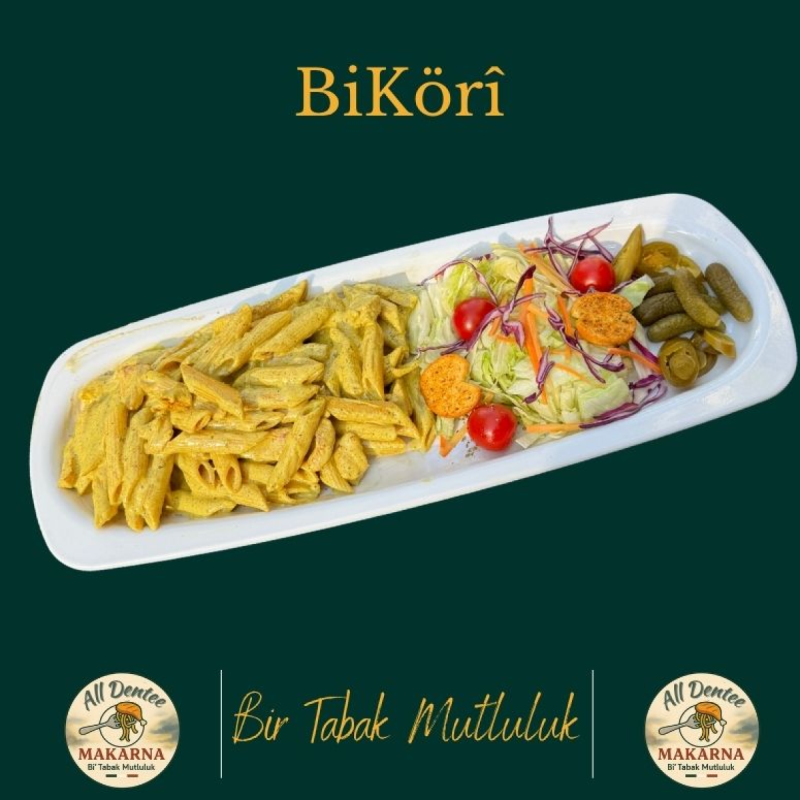 Bi Köri Soslu Makarna&Tavuk