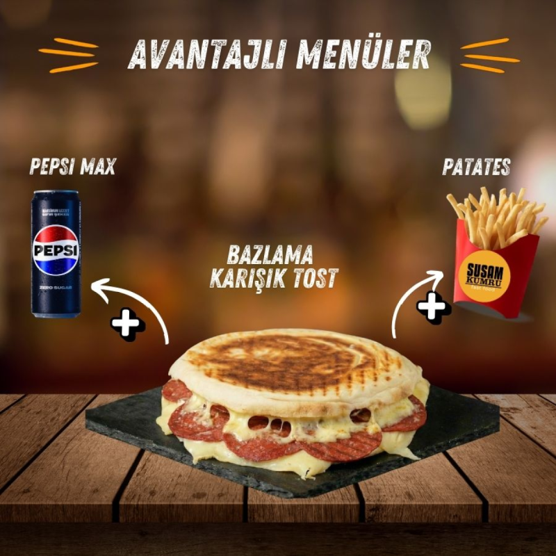 Karışık Tost Patates & Kola